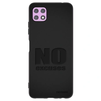 Picasee Samsung Galaxy A22 A226B 5G Hülle - Schwarzes Silikon - No Excuses