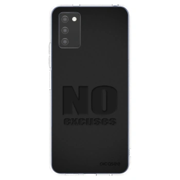 Picasee Samsung Galaxy A02s A025G Hülle - Transparentes Silikon - No Excuses