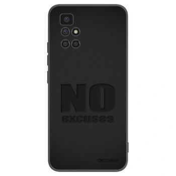 Picasee Xiaomi Redmi 10 Hülle - Schwarzes Silikon - No Excuses