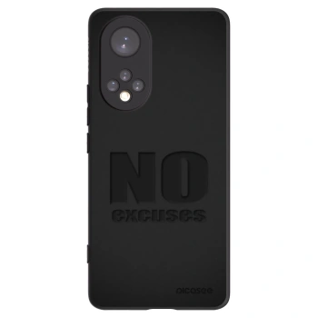Picasee Honor 50 5G Hülle - Schwarzes Silikon - No Excuses