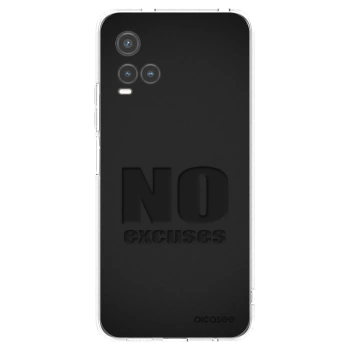 Picasee Vivo Y33s Hülle - Transparentes Silikon - No Excuses