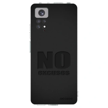 Picasee Xiaomi Redmi Note 11 Hülle - Transparentes Silikon - No Excuses