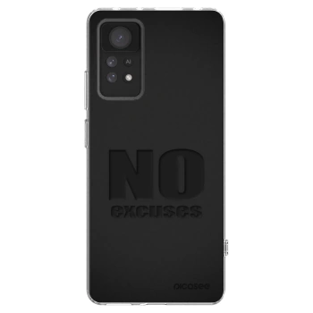 Picasee Xiaomi Redmi Note 11 Pro Hülle - Transparentes Silikon - No Excuses