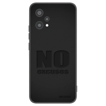 Picasee Realme 9 Pro 5G Hülle - Schwarzes Silikon - No Excuses