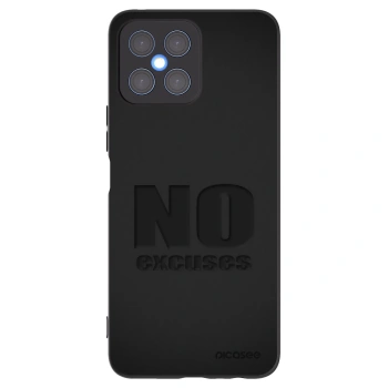 Picasee Honor X8 4G Hülle - Schwarzes Silikon - No Excuses