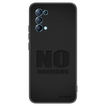 Picasee OPPO A16s Hülle - Schwarzes Silikon - No Excuses