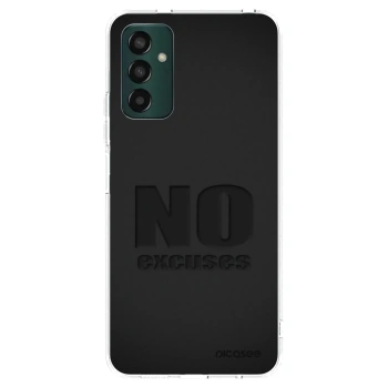 Picasee Samsung Galaxy M13 M135F Hülle - Transparentes Silikon - No Excuses