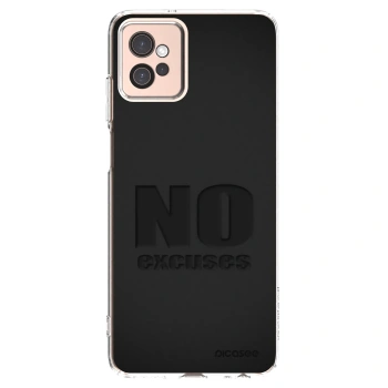 Picasee Motorola Moto G32 Hülle - Transparentes Silikon - No Excuses
