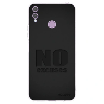 Picasee Honor 8X Hülle - Transparentes Silikon - No Excuses