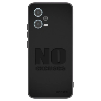 Picasee Xiaomi Redmi Note 12 5G Hülle - Schwarzes Silikon - No Excuses