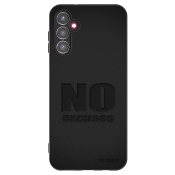 Picasee Samsung Galaxy A14 5G A146P Hülle - Schwarzes Silikon - No Excuses
