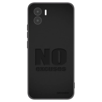 Picasee Xiaomi Redmi A2 Hülle - Schwarzes Silikon - No Excuses