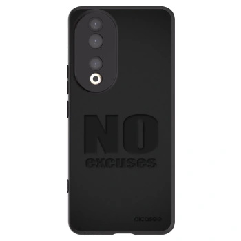 Picasee Honor 90 5G Hülle - Schwarzes Silikon - No Excuses