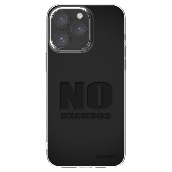 Picasee Apple iPhone 15 Pro Max Hülle - Transparentes Silikon - No Excuses