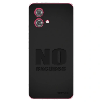 Picasee Motorola Moto G84 5G Hülle - Transparentes Silikon - No Excuses