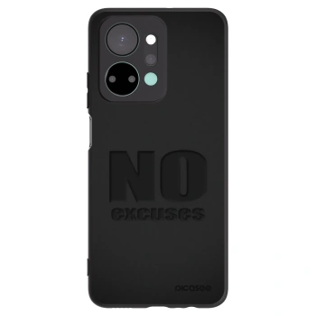 Picasee Honor X7a Hülle - Schwarzes Silikon - No Excuses