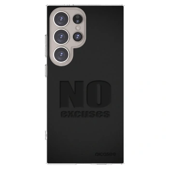 Picasee Samsung Galaxy S24 Ultra S928B 5G Hülle - Transparentes Silikon - No Excuses