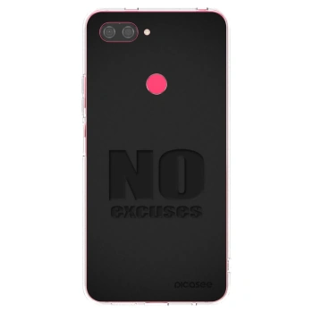Picasee Xiaomi Mi 8 Lite Hülle - Transparentes Silikon - No Excuses