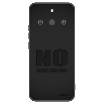 Picasee Realme 11 Pro+ Hülle - Schwarzes Silikon - No Excuses