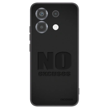 Picasee Xiaomi Poco X6 Hülle - Schwarzes Silikon - No Excuses