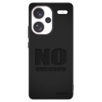 Picasee Xiaomi Redmi Note 13 Pro+ 5G Hülle - Schwarzes Silikon - No Excuses