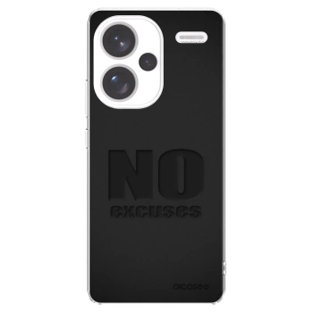 Picasee Xiaomi Redmi Note 13 Pro+ 5G Hülle - Transparentes Silikon - No Excuses