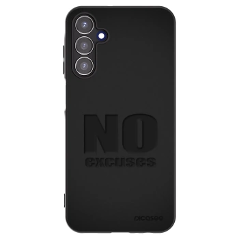 Picasee Samsung Galaxy A15 A156B 5G Hülle - Schwarzes Silikon - No Excuses