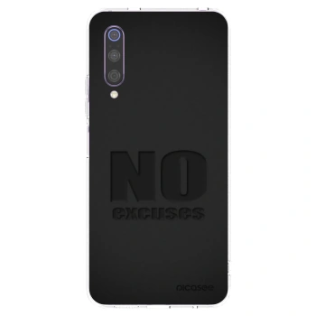 Picasee Xiaomi Mi 9 Hülle - Transparentes Silikon - No Excuses