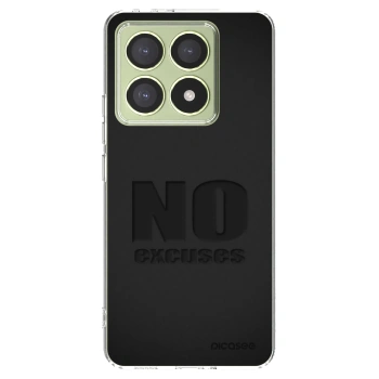 Picasee Xiaomi 14T Hülle - Transparentes Silikon - No Excuses
