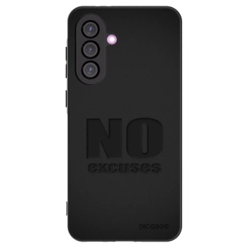 Picasee Samsung Galaxy A56 5G A566B Hülle - Schwarzes Silikon - No Excuses