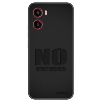 Picasee Motorola Moto G05 Hülle - Schwarzes Silikon - No Excuses