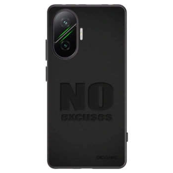 Picasee Xiaomi Poco F7 Pro 5G Hülle - Schwarzes Silikon - No Excuses