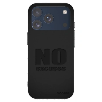 Picasee Apple iPhone 17 Pro Hülle - Transparentes Silikon - No Excuses