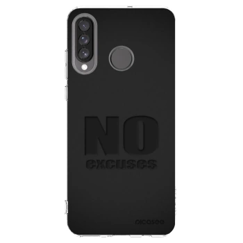 Picasee Huawei P30 Lite Hülle - Transparentes Silikon - No Excuses