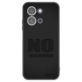 Picasee Xiaomi Redmi 15C 5G Hülle - Schwarzes Silikon - No Excuses