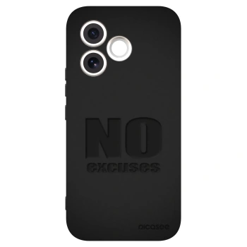 Picasee Honor 600 Lite Hülle - Schwarzes Silikon - No Excuses
