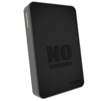 Picasee Powerbank mit MagSafe 10 000 mAh Grau - No Excuses