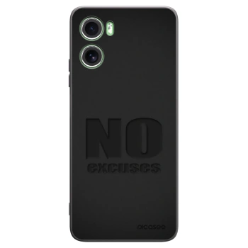 Picasee Motorola Moto G06 Hülle - Schwarzes Silikon - No Excuses