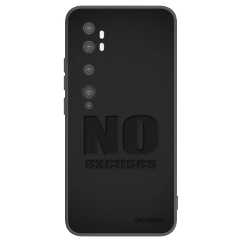 Picasee Xiaomi Mi Note 10 (Pro) Hülle - Schwarzes Silikon - No Excuses