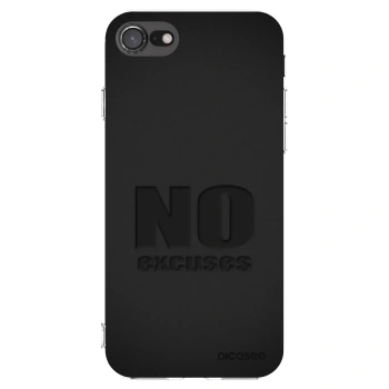Picasee Apple iPhone SE 2020 Hülle - Transparentes Silikon - No Excuses