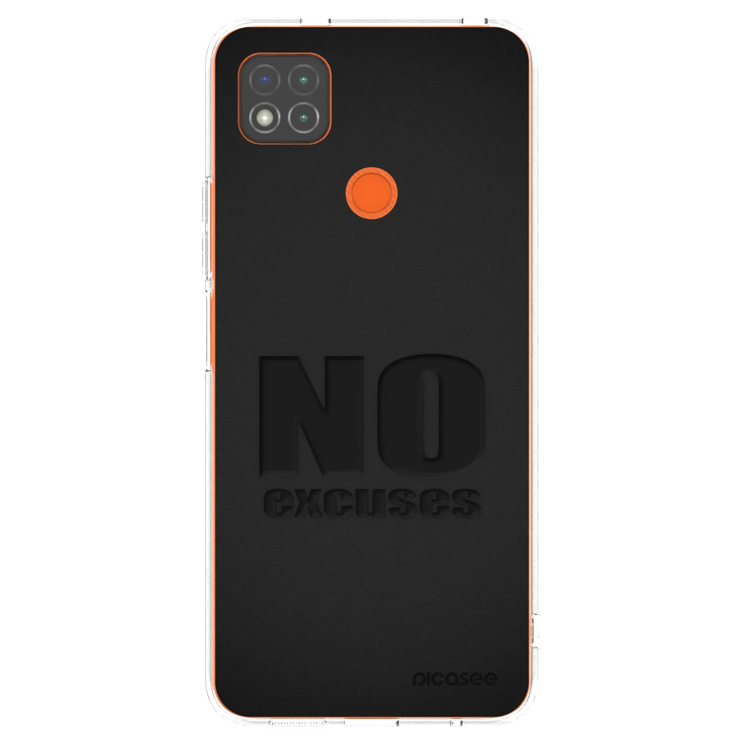 Picasee Xiaomi Redmi 9C Hülle - Transparentes Silikon - No Excuses