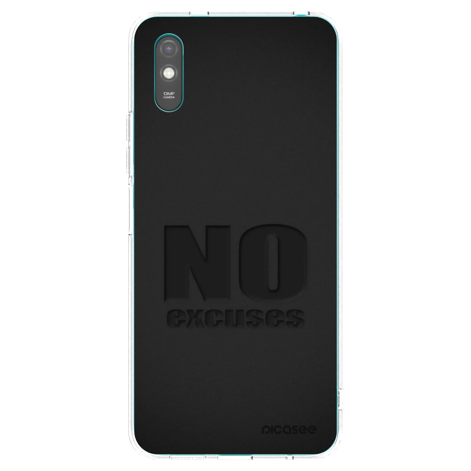 Picasee Xiaomi Redmi 9A Hülle - Transparentes Silikon - No Excuses