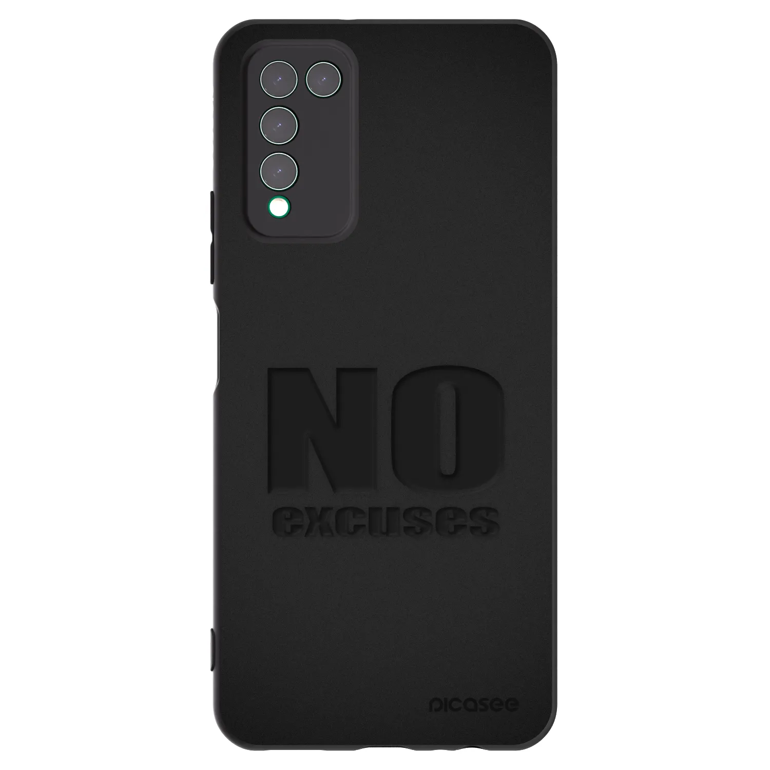 Picasee Honor 10X Lite Hülle - Schwarzes Silikon - No Excuses