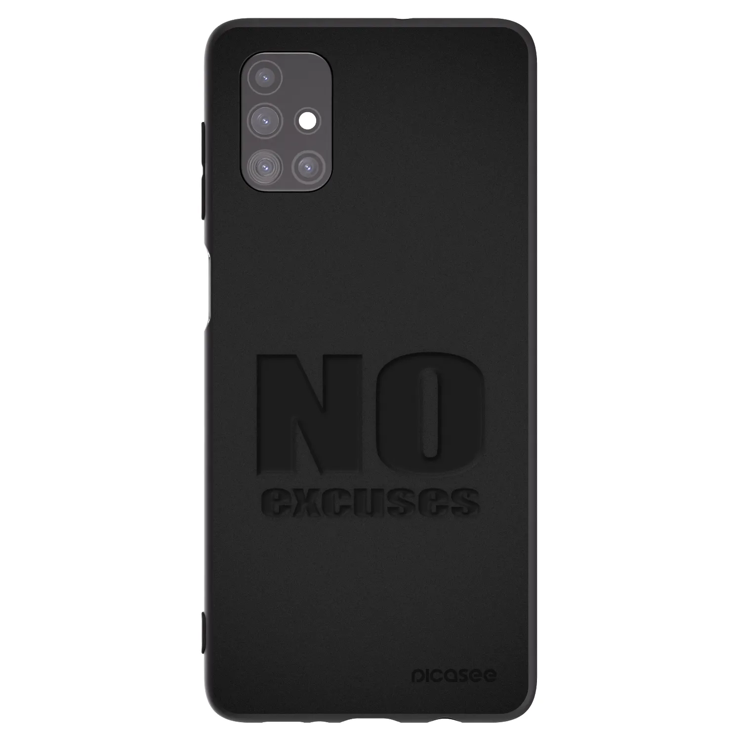 Picasee Samsung Galaxy M51 M515F Hülle - Schwarzes Silikon - No Excuses