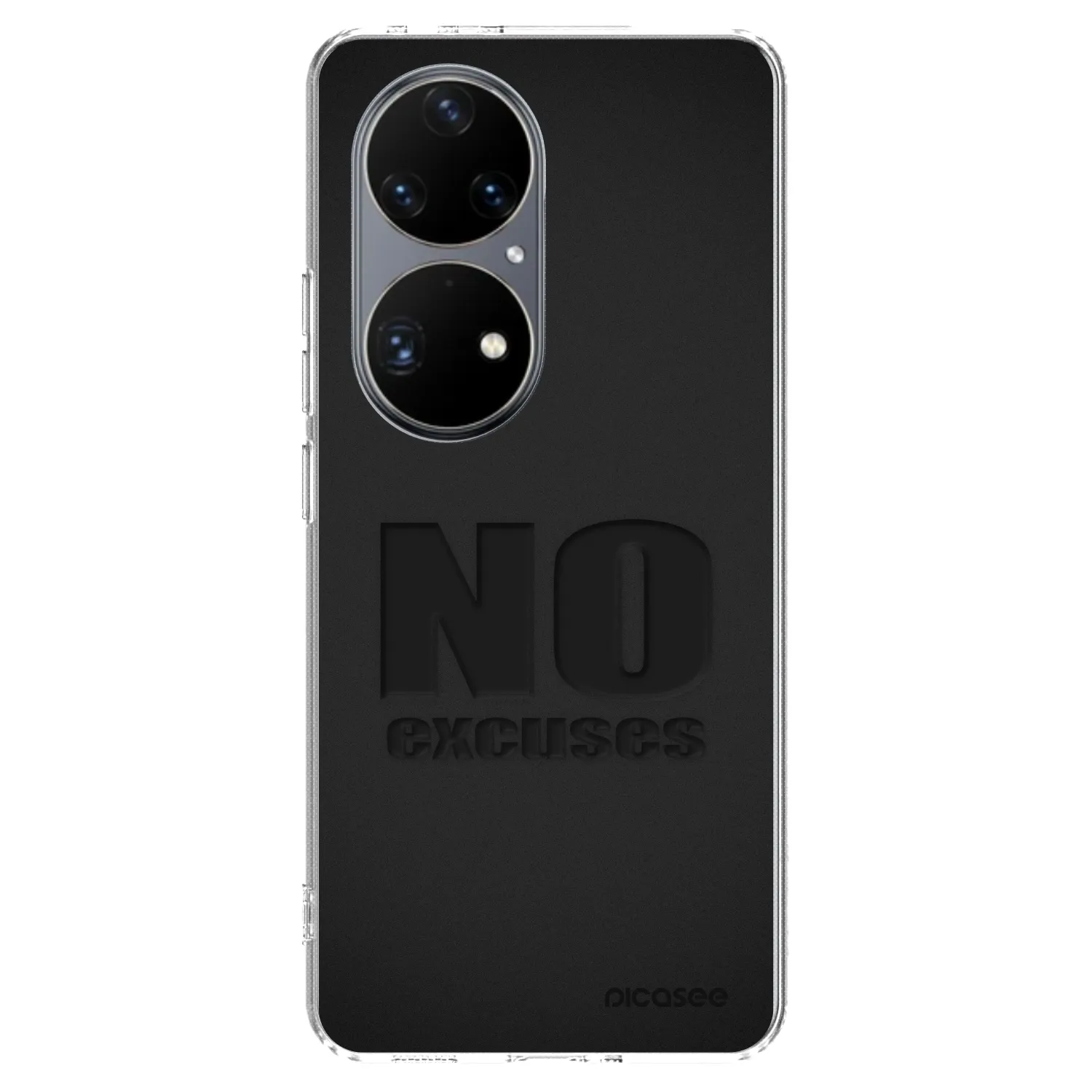 Picasee Huawei P50 Hülle - Transparentes Silikon - No Excuses