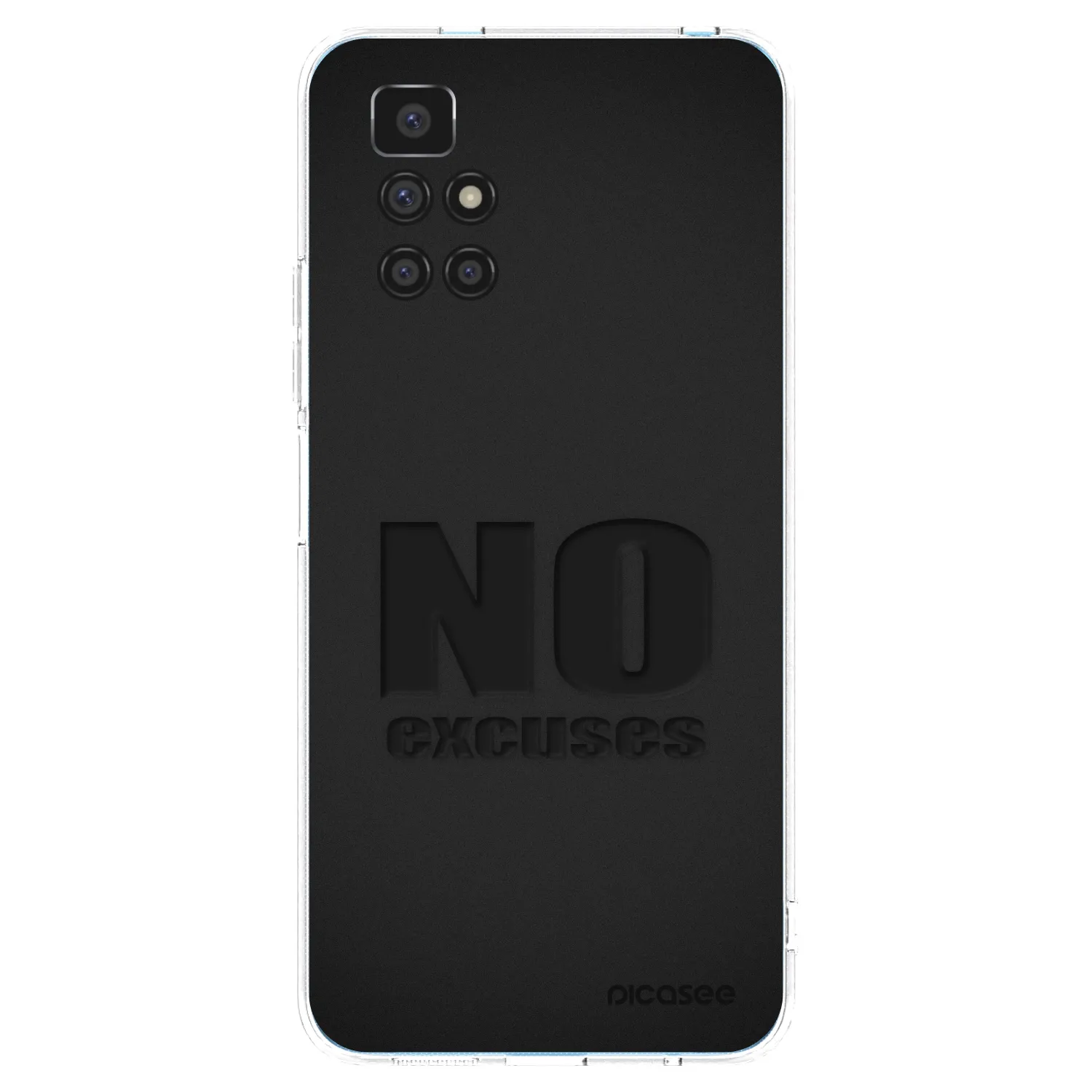 Picasee Xiaomi Redmi 10 Hülle - Transparentes Silikon - No Excuses