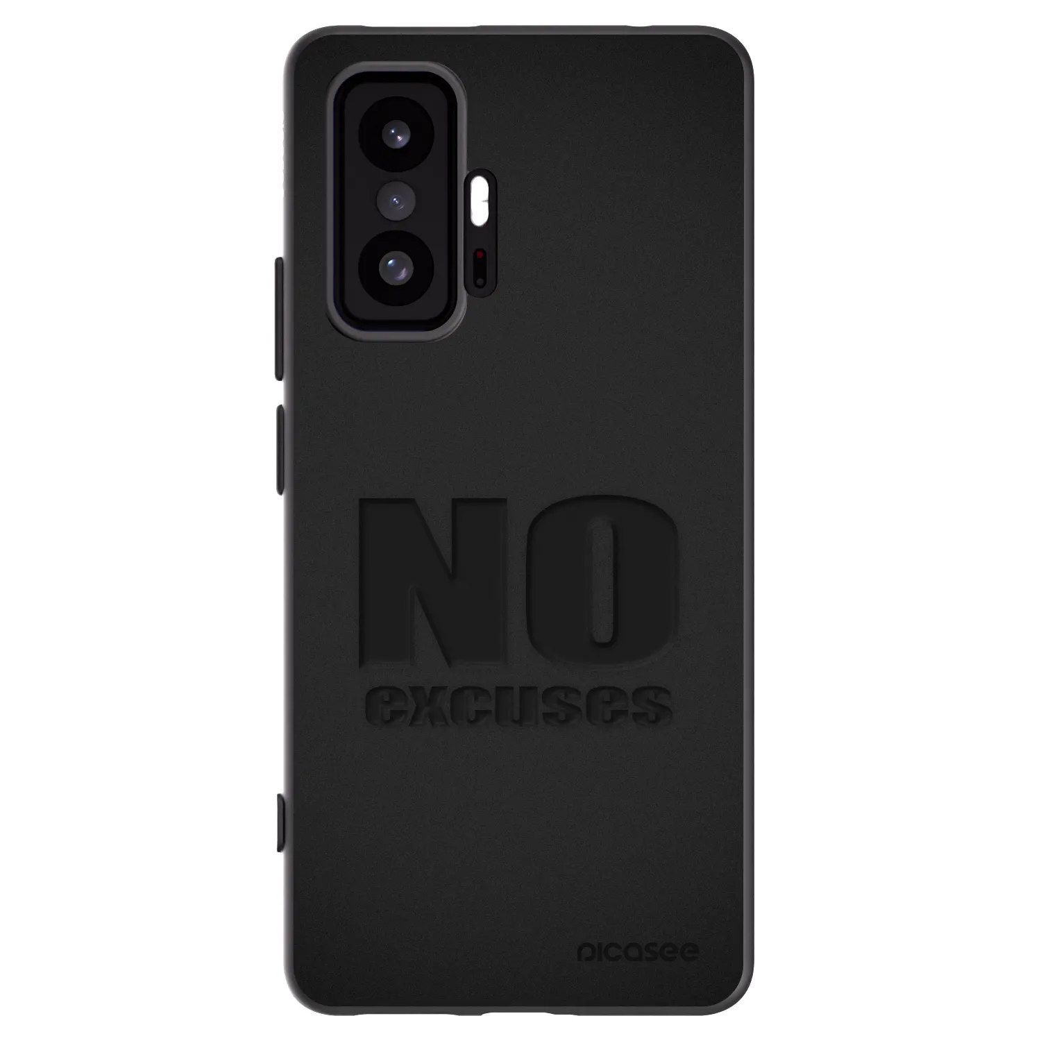 Picasee Xiaomi 11T Hülle - Schwarzes Silikon - No Excuses