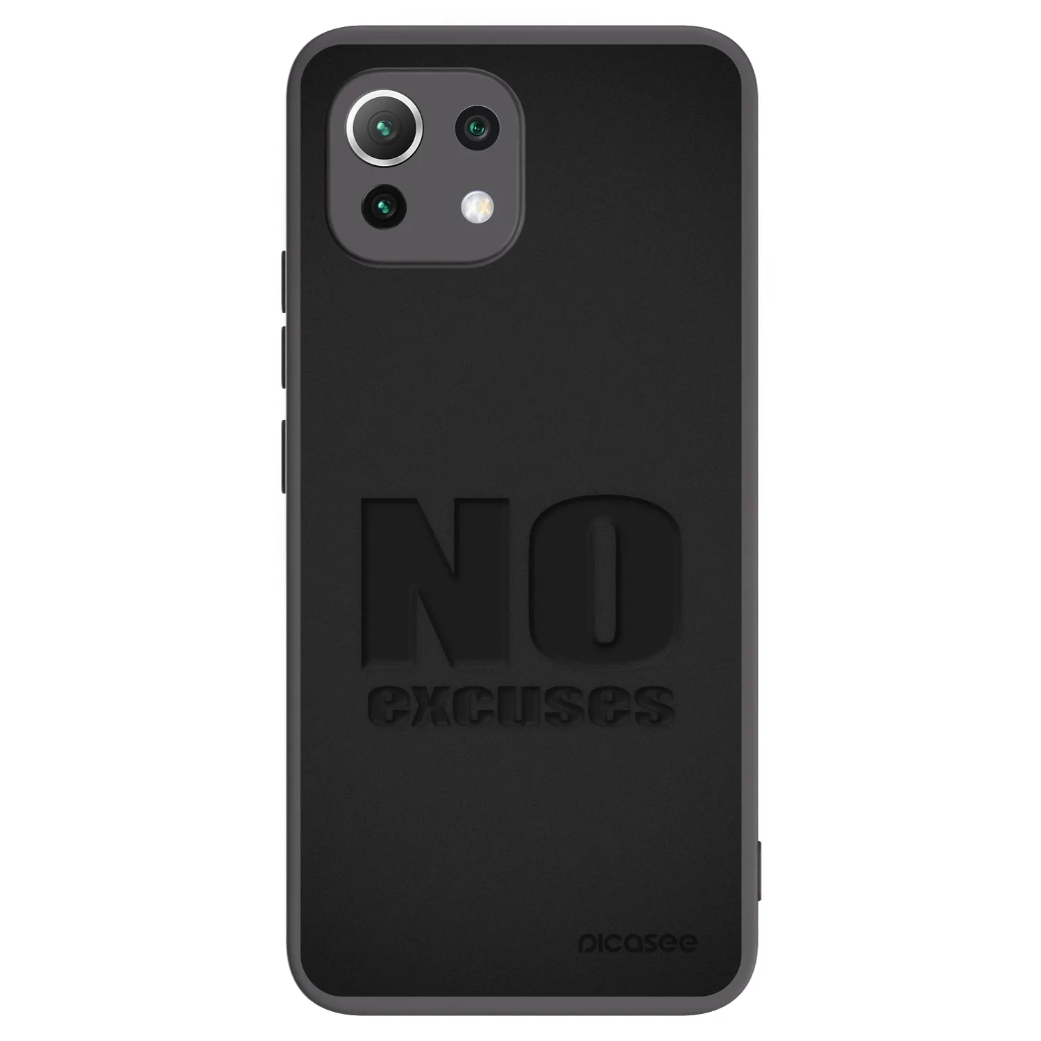 Picasee Xiaomi 11 Lite 5G NE Hülle - Schwarzes Silikon - No Excuses