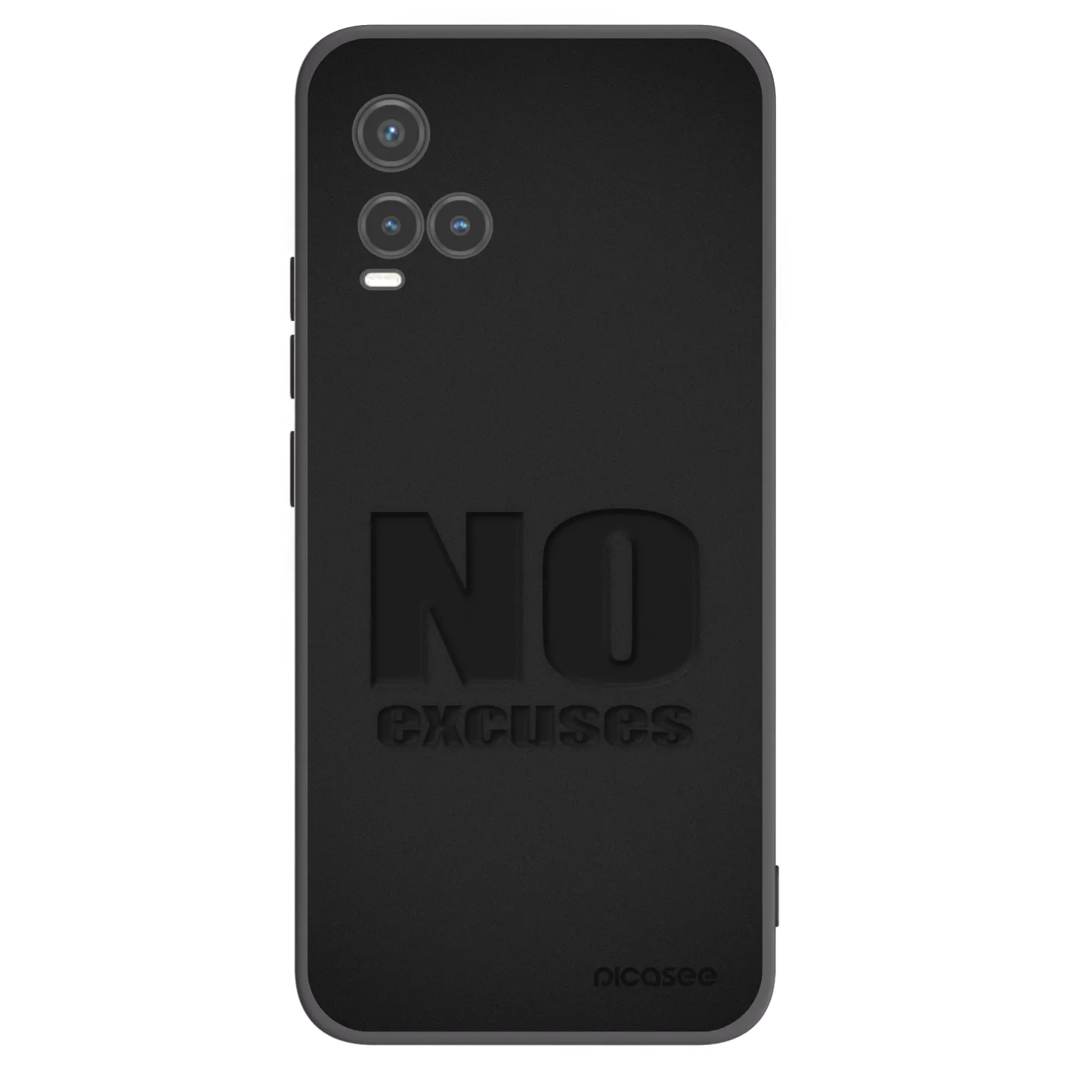 Picasee Vivo Y33s Hülle - Schwarzes Silikon - No Excuses