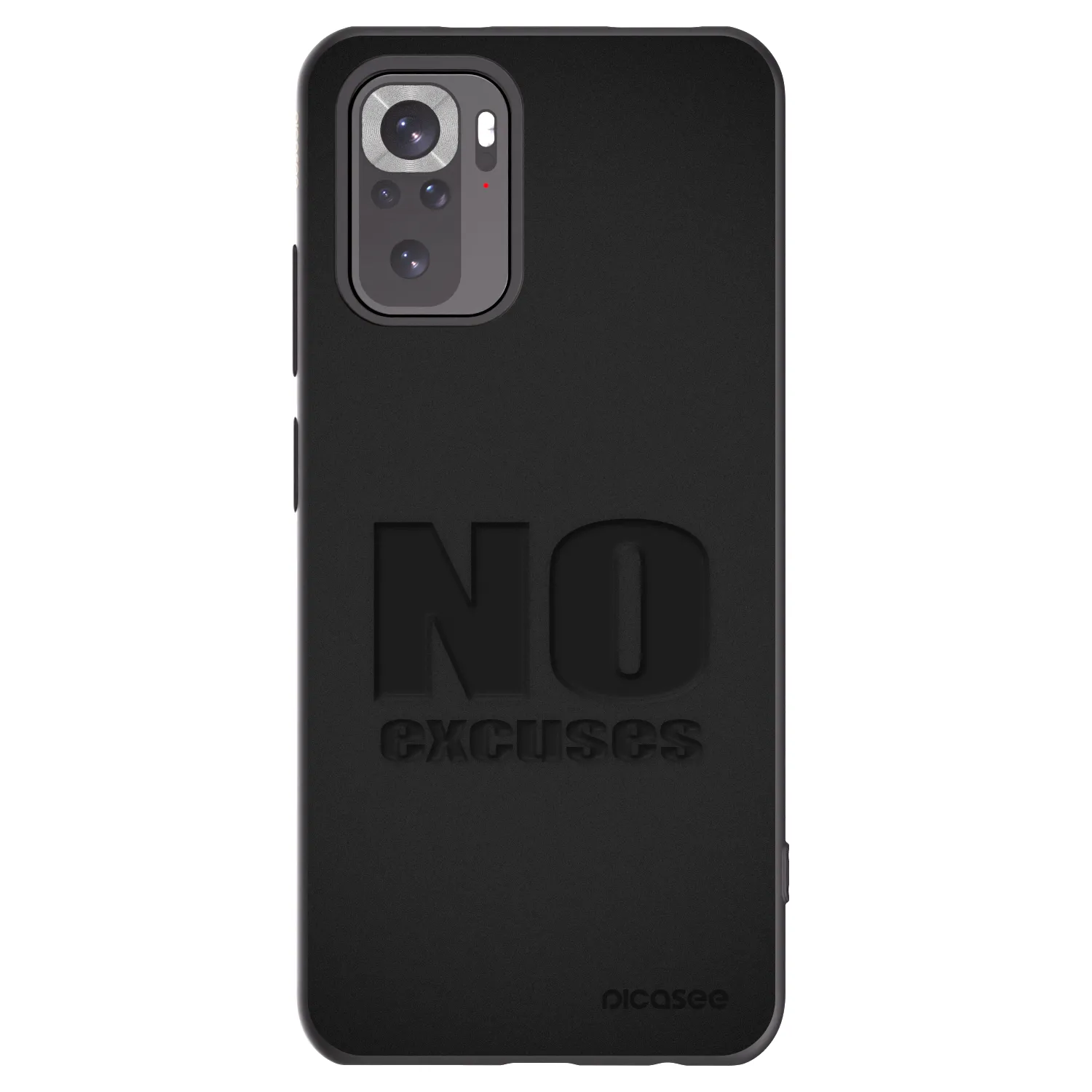Picasee Xiaomi Redmi Note 11S 4G Hülle - Schwarzes Silikon - No Excuses